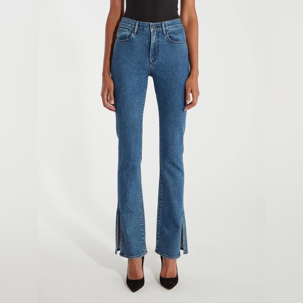 3X1 High Rise Split Seam Bell Jeans in Hester Size 27 - Picture 4 of 10